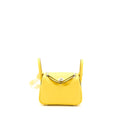 Hermes Mini Lindy Swift 9O Jaune De Naples SHW