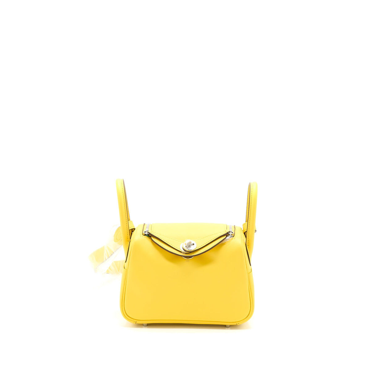 Hermes Mini Lindy Swift 9O Jaune De Naples SHW