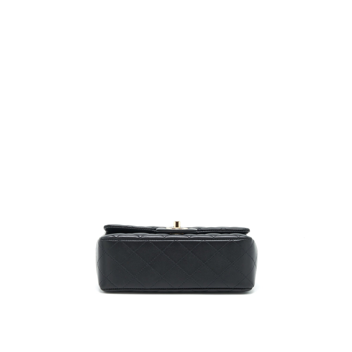 CHANEL MINI RECTANGULAR FLAP BAG LAMBSKIN BLACK LGHW