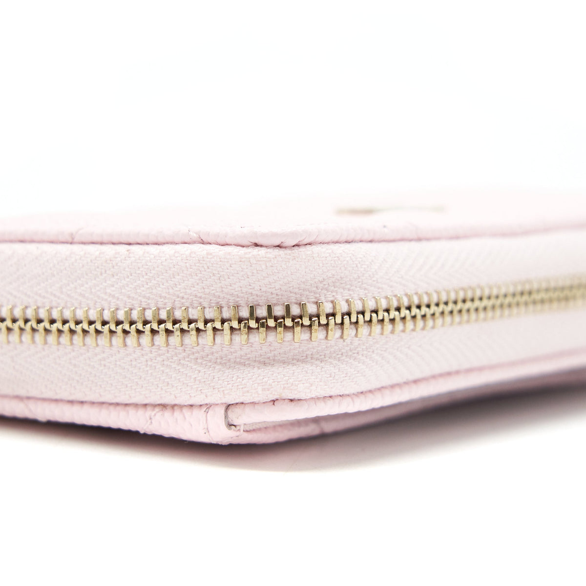 CHANEL 22P ZIP CARD HOLDER CAVIAR PINK LGHW