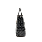 Dior large lady dior lambskin black SHW