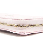 CHANEL 22P ZIP CARD HOLDER CAVIAR PINK LGHW