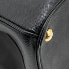 PRADA LARGE SAFFIANO TOTE BAG GALLERIA SAFFIANO LEATHER BLACK GHW