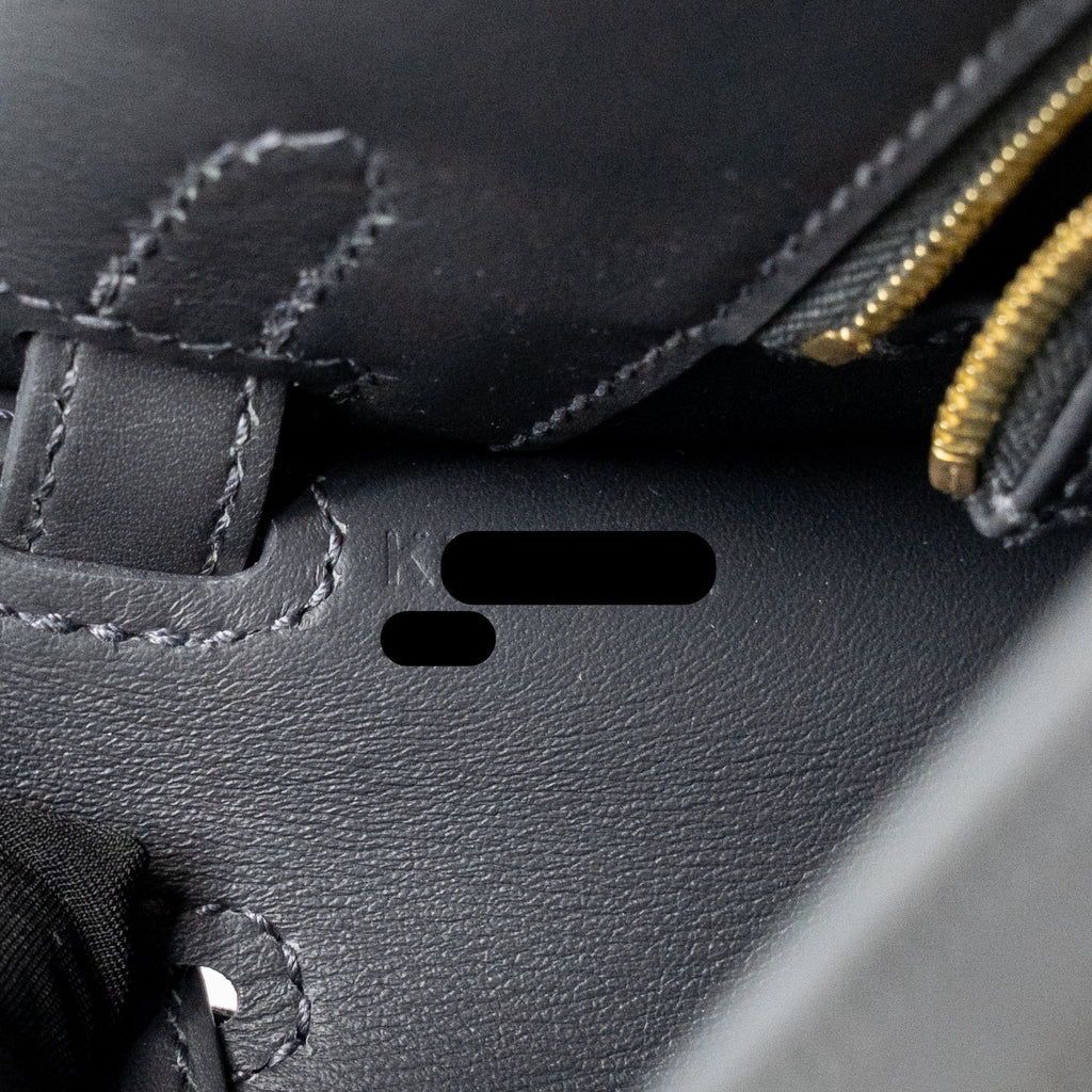 Hermes Kelly 25 TOILE H/SWIFT Ecru-Ardoise/Ardoise GHW
