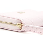 CHANEL 22P ZIP CARD HOLDER CAVIAR PINK LGHW