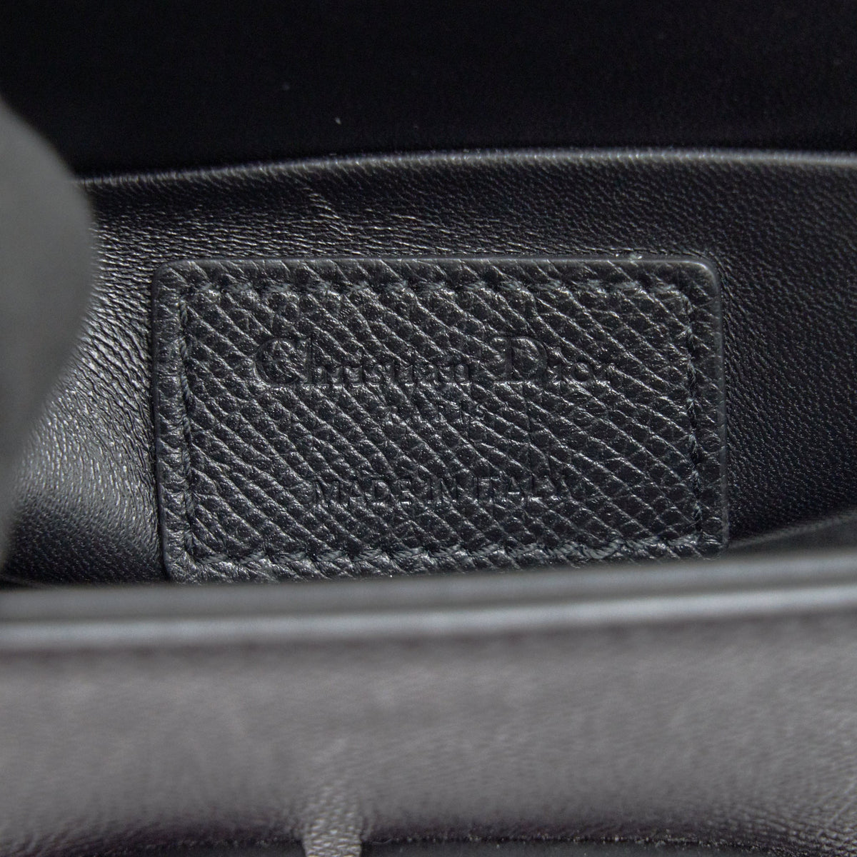 DIOR 30 MONTAIGNE BOX BAG IN GRAINED CALFSKIN SO BLACK