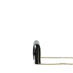 CHANEL 22P CLASSIC WALLET ON CHAIN CAVIAR BLACK LGHW (MICROCHIP)