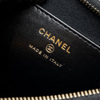 CHANEL 23K SMALL HOBO SHOULDER BAG CALFSKIN BLACK GHW (MICROCHIP)