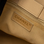 CHANEL CERF TOTE BAG GRAINED CALFSKIN BEIGE GHW