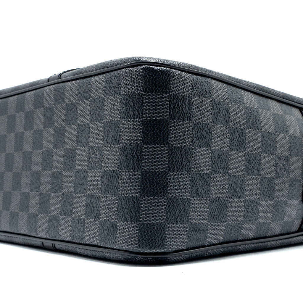 LOUIS VUITTON BRIEFCASE/DOCUMENT BAG DAMIER GRAPHITE CANVAS BLACK SHW