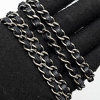 CHANEL BOY WALLET ON CHAIN LAMBSKIN BLACK RUTHENIUM HARDWARE