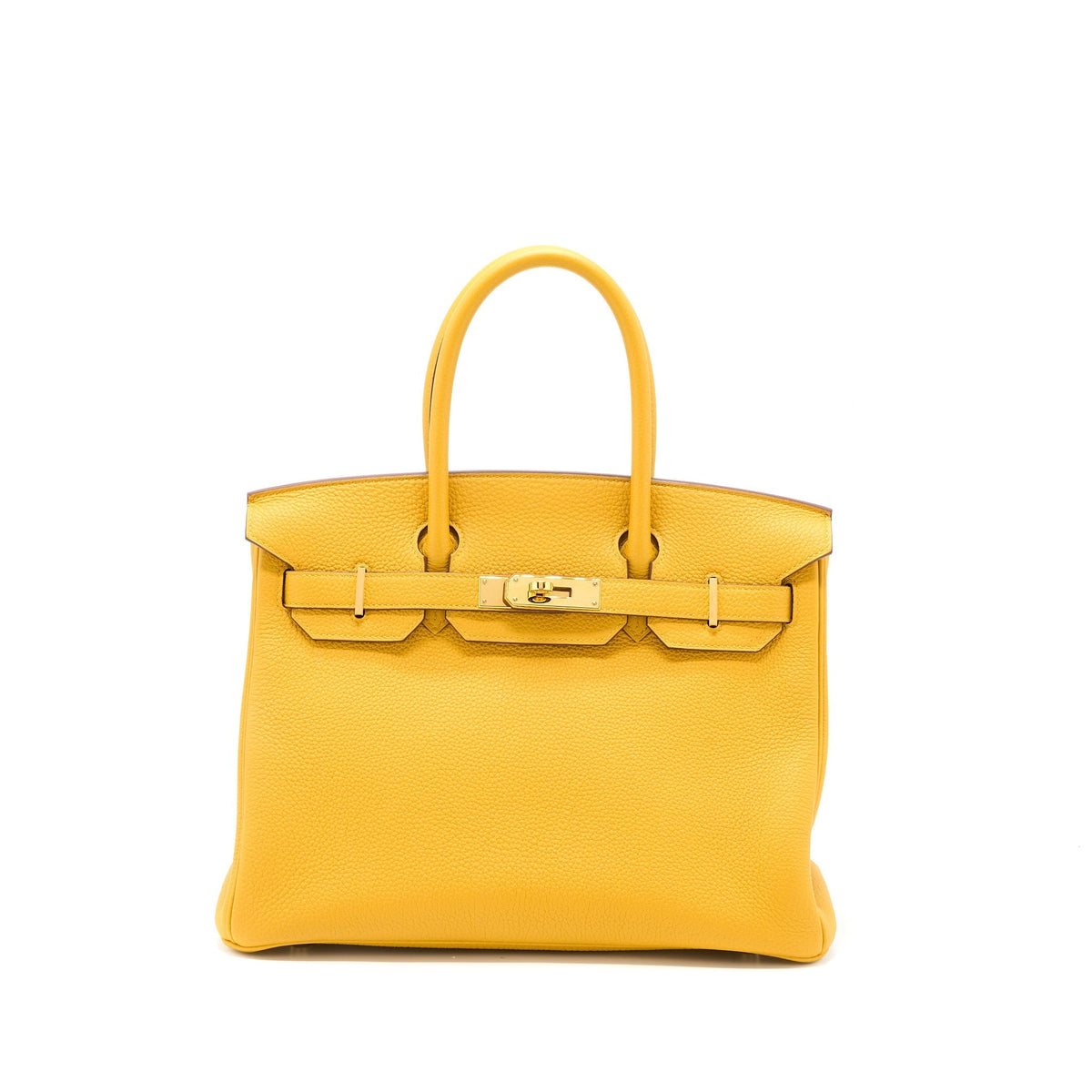 Hermes Birkin 30 Togo 9D Jaune Amber GHW