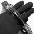 HERMES TOUCH KELLY 25 MADAME / CROCODILE NILOTICUS BLACK SHW
