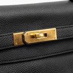 Hermes Kelly 28 Togo Black GHW
