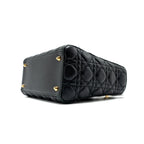 DIOR MEDIUM LADY DIOR LAMBSKIN BLACK GHW