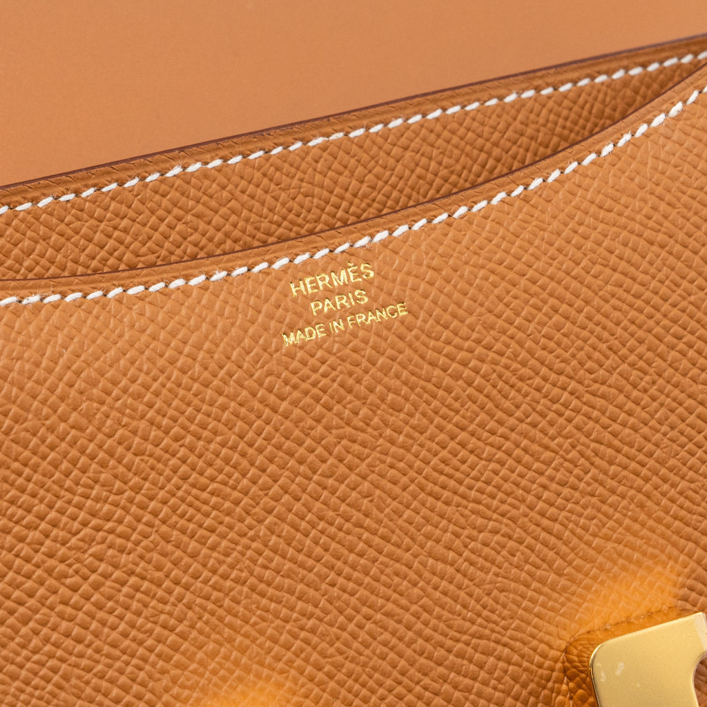 Hermes Mini Constance Epsom Gold GHW (new version)