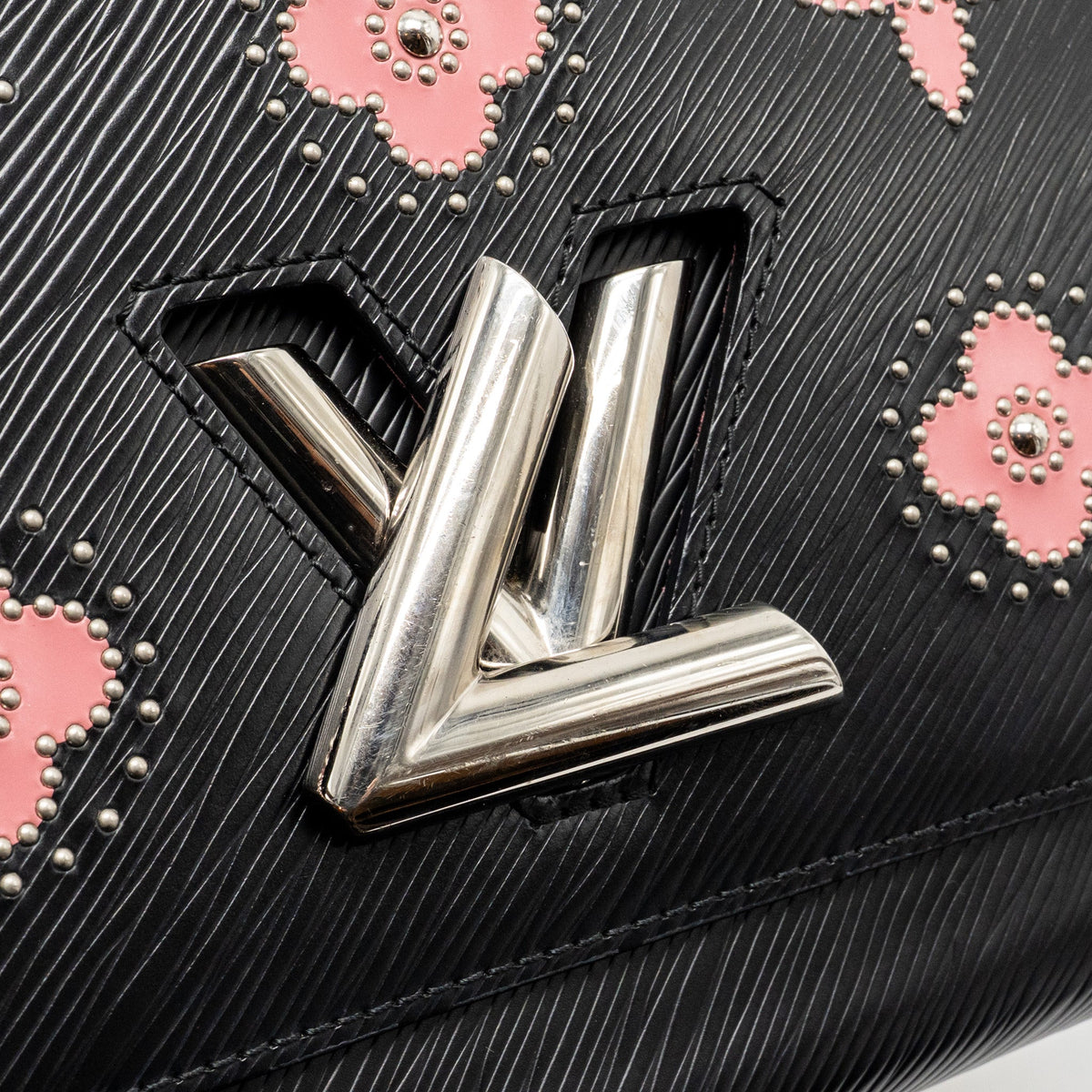 Louis Vuitton Twist MM Limited Edition Flowers Epi Leather Black SHW