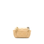 CHANEL 19 BELT BAG LAMBSKIN DARK BEIGE MULTICOLOUR HARDWARE