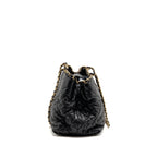 Chanel Quilted Chain Me Tote Bag Lambskin Black GHW