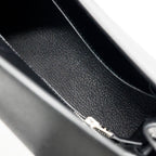 HERMES TOUCH KELLY 25 MADAME / CROCODILE NILOTICUS BLACK SHW