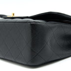 CHANEL JUMBO CLASSIC DOUBLE FLAP IN CAVIAR BLACK GHW