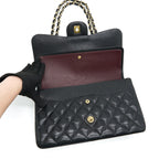 CHANEL JUMBO CLASSIC DOUBLE FLAP IN CAVIAR BLACK GHW