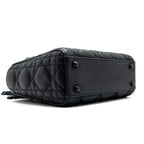 DIOR MINI LADY DIOR CALFSKIN SO BLACK