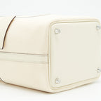 HERMES PICOTIN CARGO 18 LOCK BAG SWIFT AND TOILE CANVAS ECRU/NATA SHW