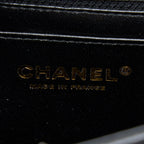 CHANEL MINI SQUARE FLAP BAG LAMBSKIN BLACK LGHW (MICROCHIP)