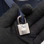 HERMES PICOTIN 22 LOCK BAG CLEMENCE/ SWIFT BLUE NUIT / BLUE FRANCE SHW