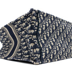 DIOR LARGE BOOK TOTE BLUE DIOR OBLIQUE EMBROIDERY