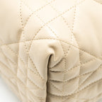 DIOR MEDIUM DIOR TOUJOURS TOTE BAG CALFSKIN POWDER BEIGE LGHW