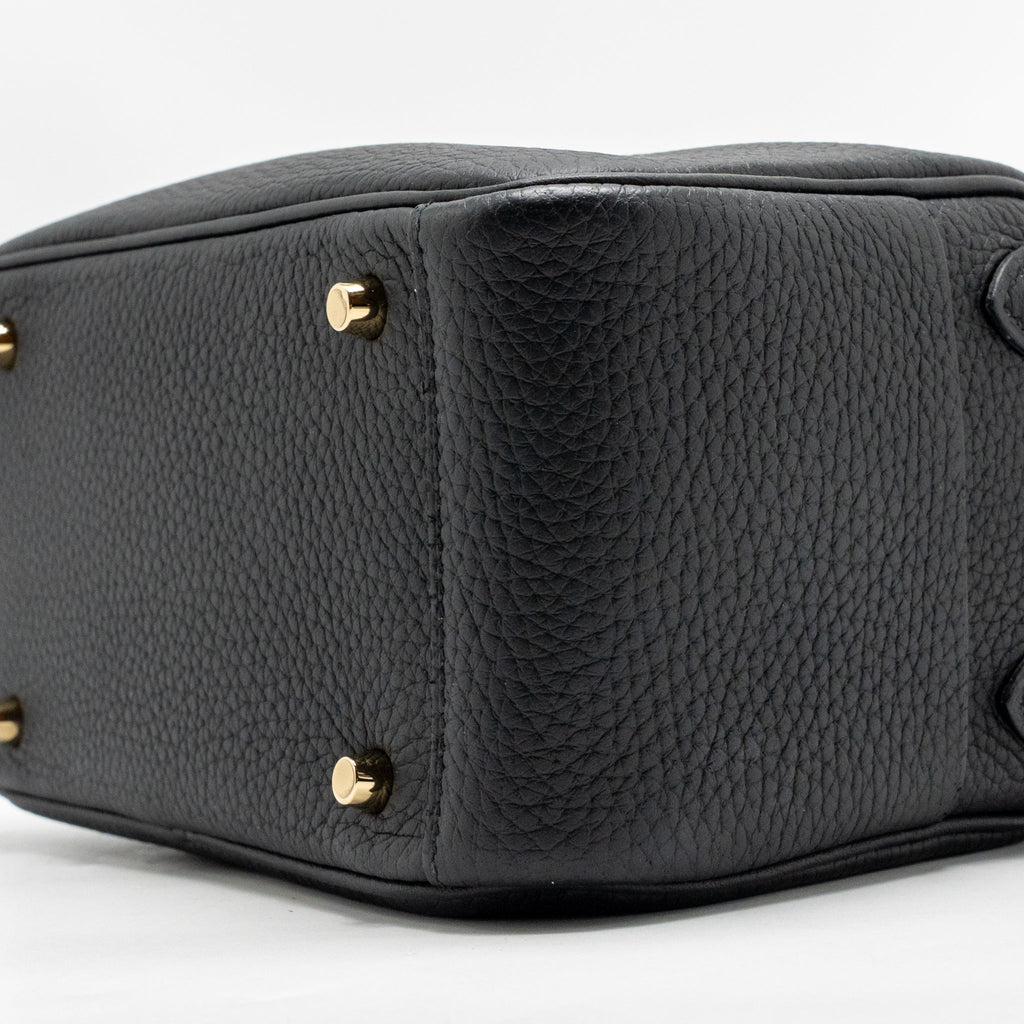 Hermes mini lindy II Clemence black GHW