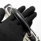 Hermes kelly 28 sellier toile H / swift ecru - black / black SHW