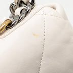 CHANEL SMALL 19 BAG LAMBSKIN WHITE MULTICOLOR HARDWARE