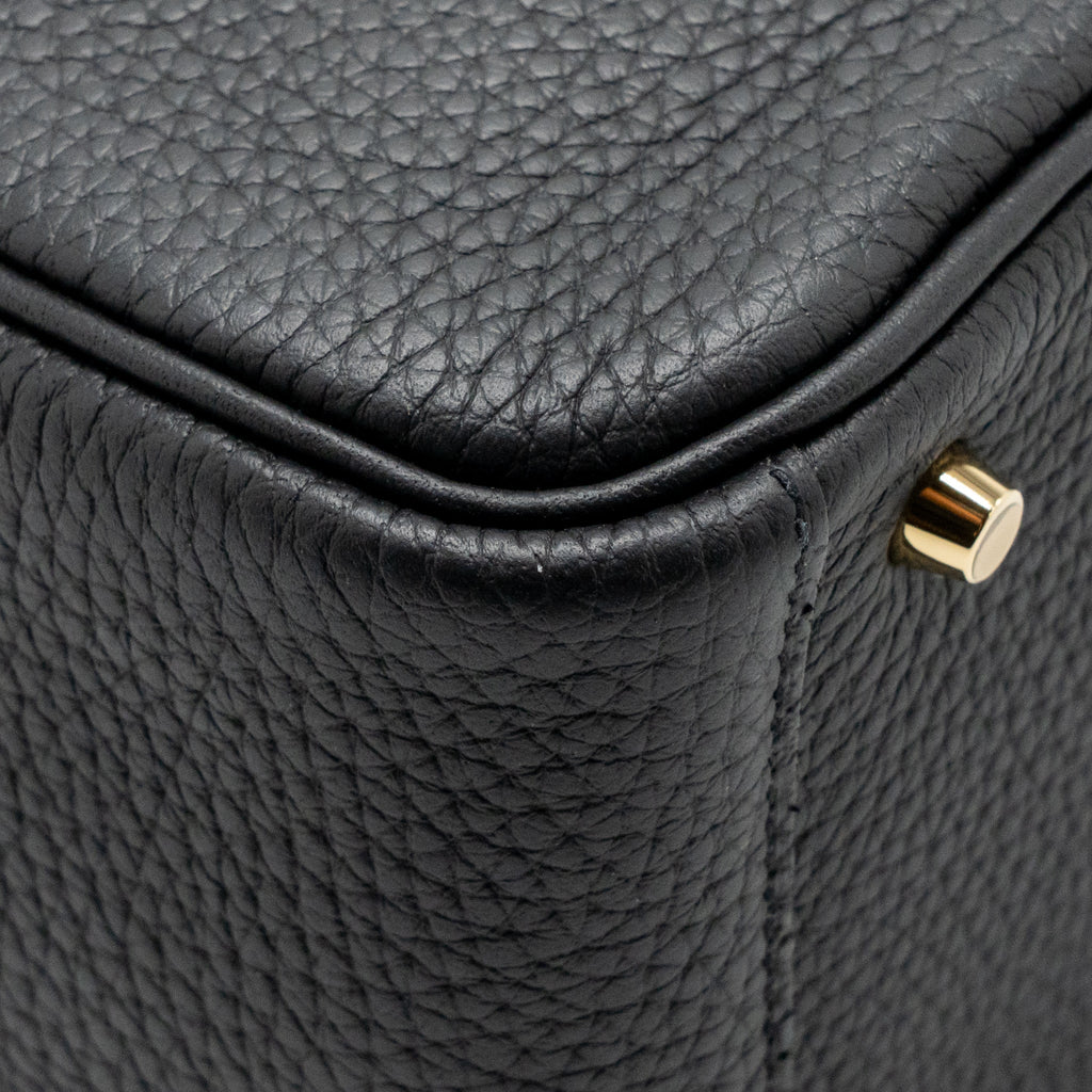 Hermes mini lindy II Clemence black GHW