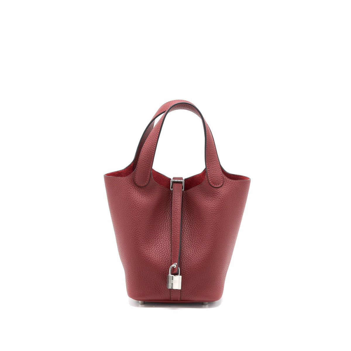 HERMES PICOTIN 18 LOCK BAG CLEMENCE ROUGE H SHW