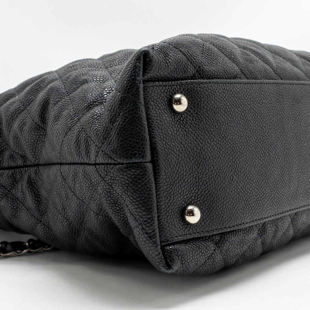 Chanel French Riviera Hobo Bag Caviar Black SHW