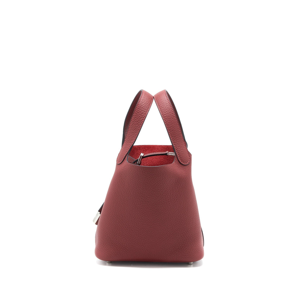 HERMES PICOTIN 18 LOCK BAG CLEMENCE ROUGE H SHW
