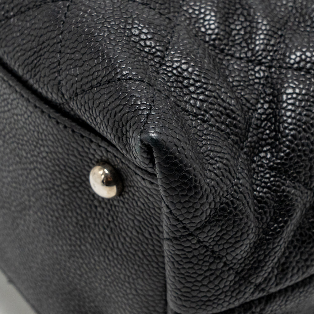 Chanel French Riviera Hobo Bag Caviar Black SHW