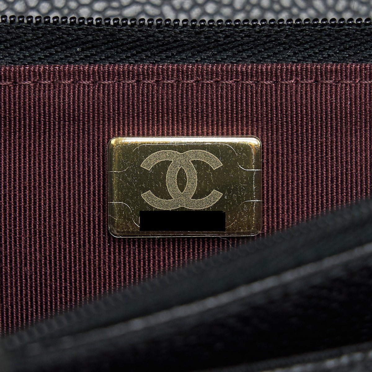 CHANEL CLASSIC WALLET ON CHAIN CAVIAR BLACK GHW