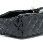 CHANEL MINI RECTANGULAR FLAP BAG PATENT LEATHER BLACK SHW