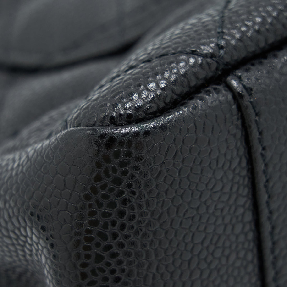 CHANEL GRAND SHOPPING TOTE BAG CAVIAR BLACK GHW