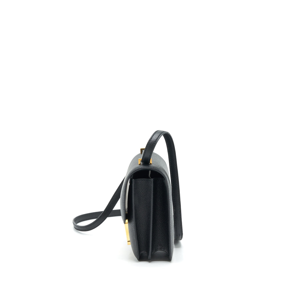 HERMES MINI CONSTANCE EPSOM BLACK GHW