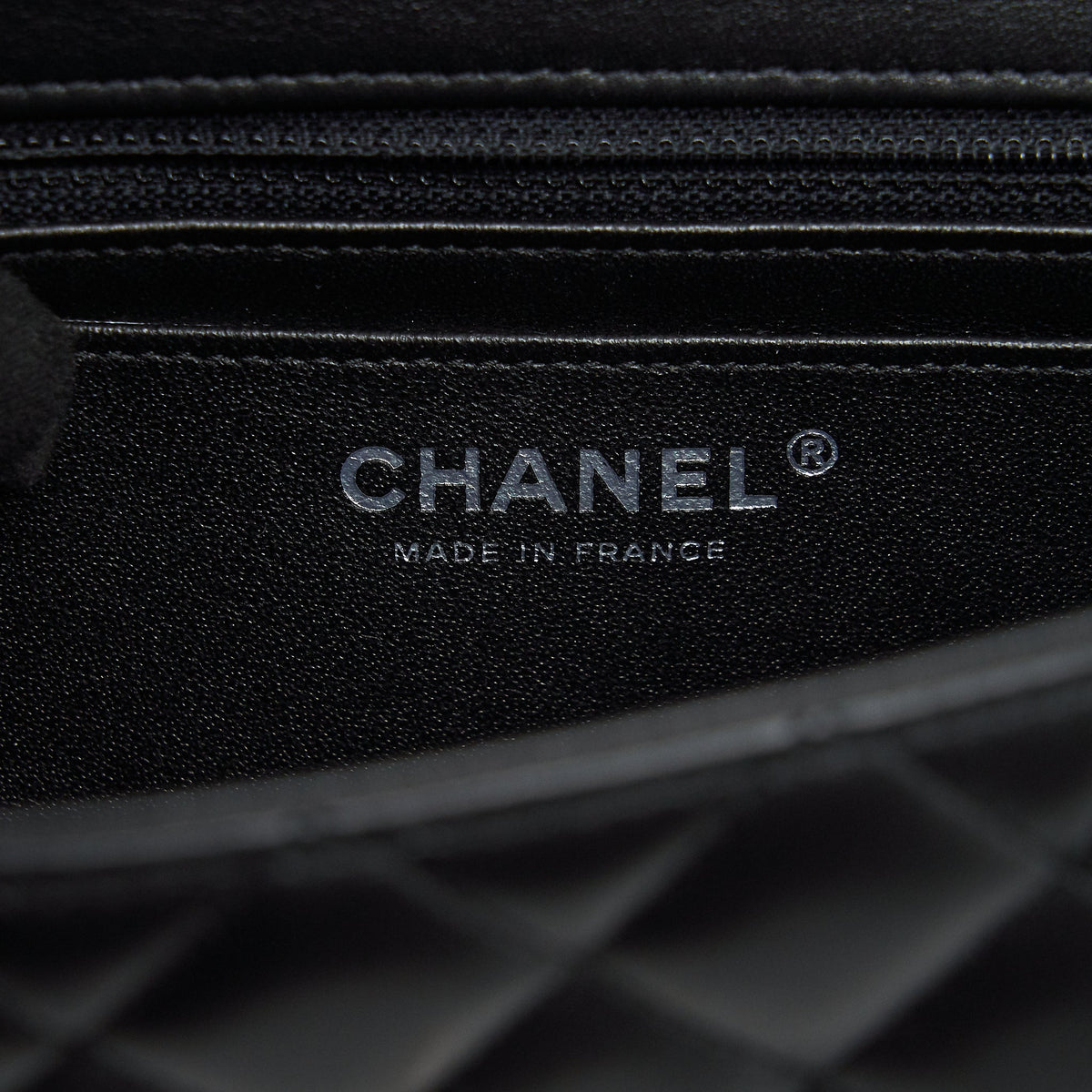 CHANEL MINI RECTANGULAR FLAP BAG LAMBSKIN BLACK SHW