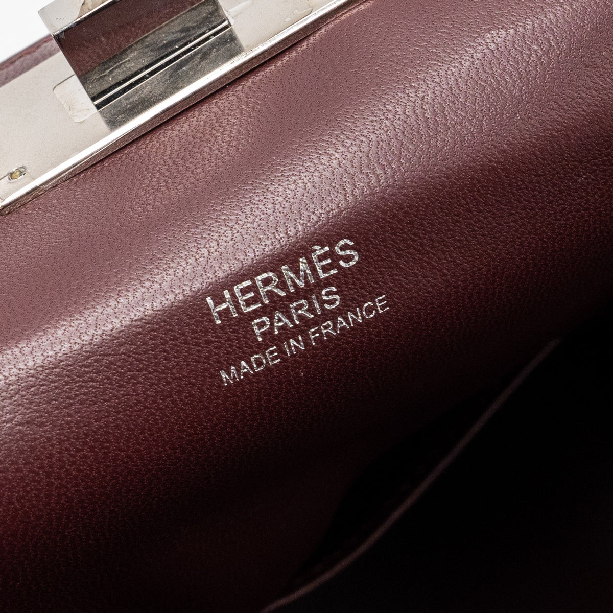 Hermes toolbox 20 evercolor orange poppy / Bordeaux SHW