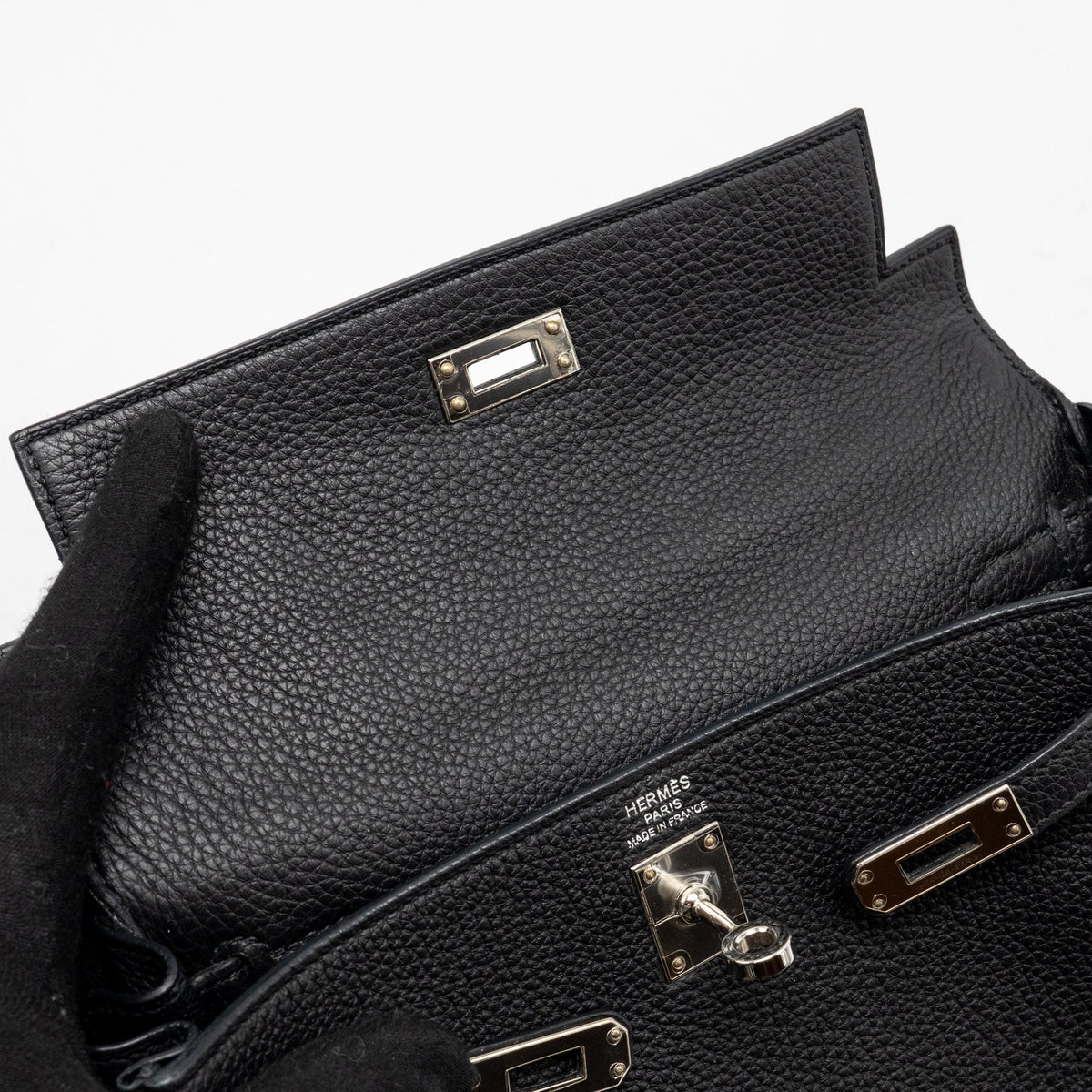 Hermes Kelly 25 togo black SHW