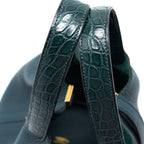 Hermes Picotin 18 Touch Clemence Alligator Mississippiensis Mat Vert Cypres GHW