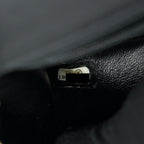 CHANEL MINI RECTANGULAR FLAP BAG PATENT LEATHER BLACK SHW