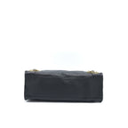 BALENCIAGA EDGE CITY BAG GOATSKIN BLACK GHW